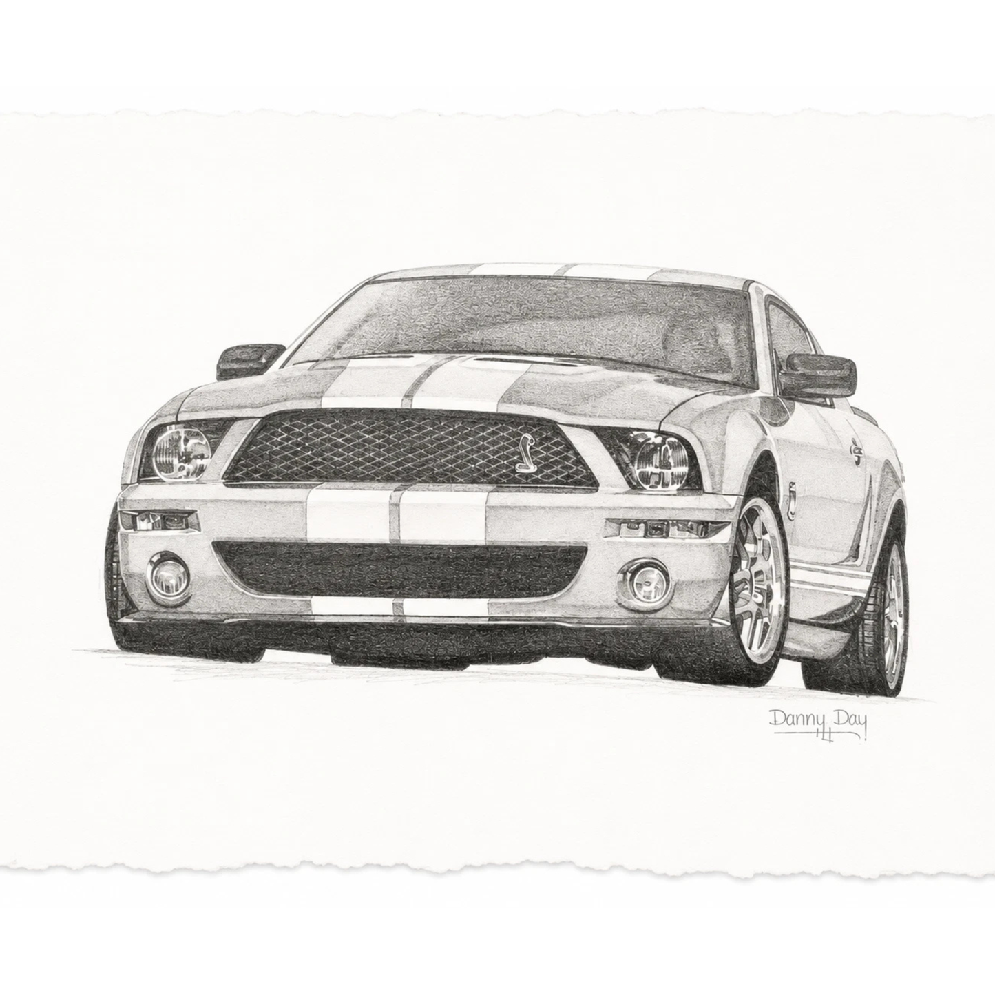 Danny Day Original Mustang GT 500 artwork