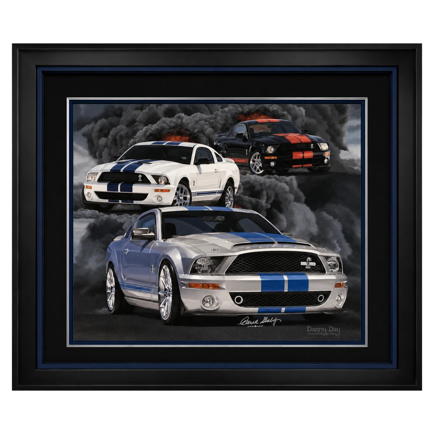 Original Shelby GT500 Tribute Oil Painting Signed by Carroll Shelby | Danny Day Artwork