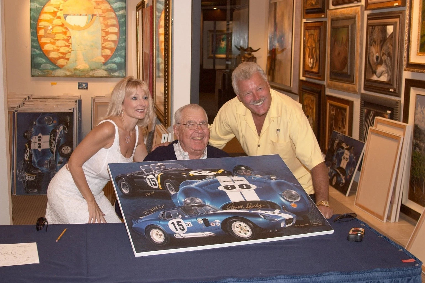 Bitten by the Snake Signed by Carroll Shelby | Danny Day Limited Edition Automotive Artwork
