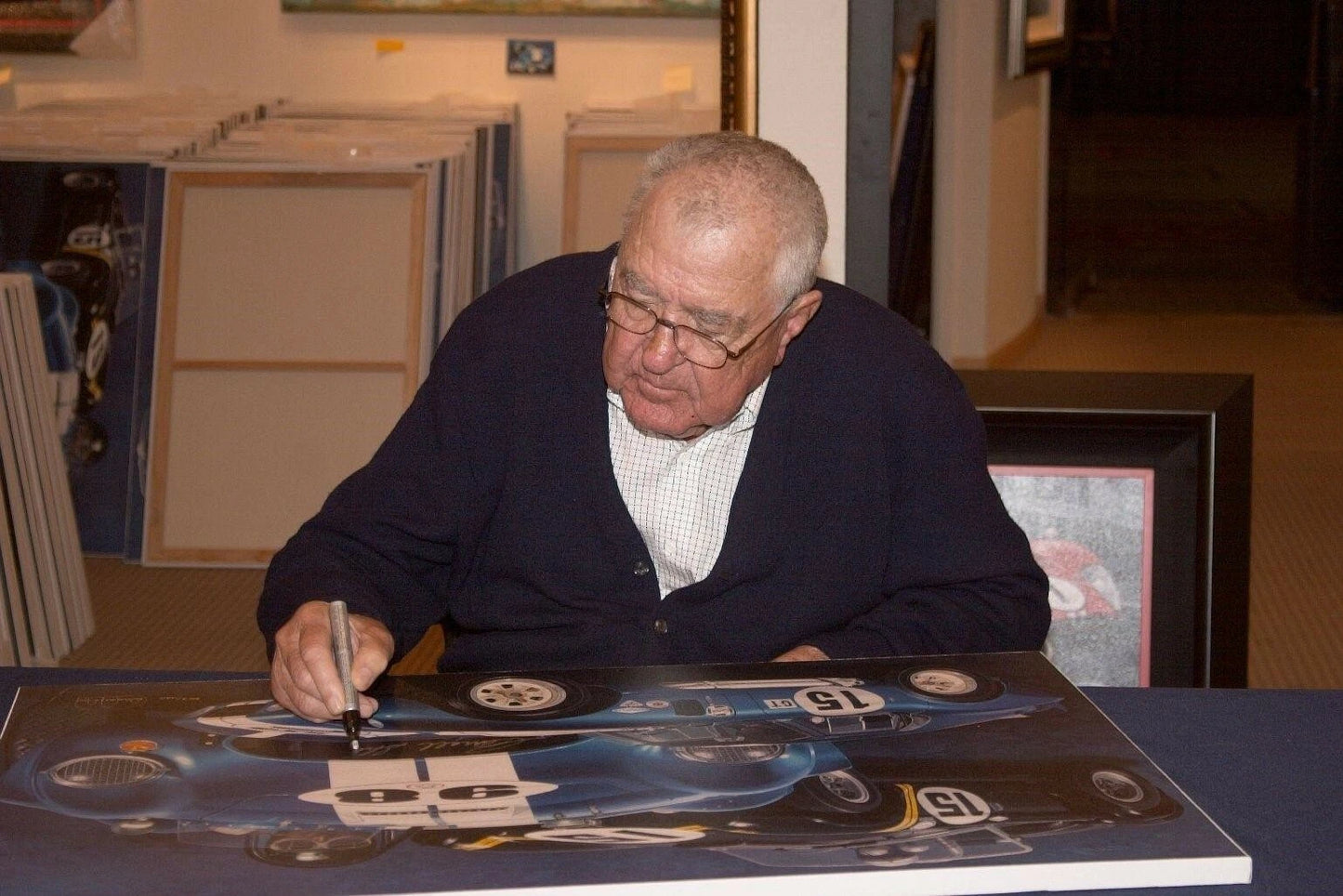 Bitten by the Snake Signed by Carroll Shelby | Danny Day Limited Edition Automotive Artwork