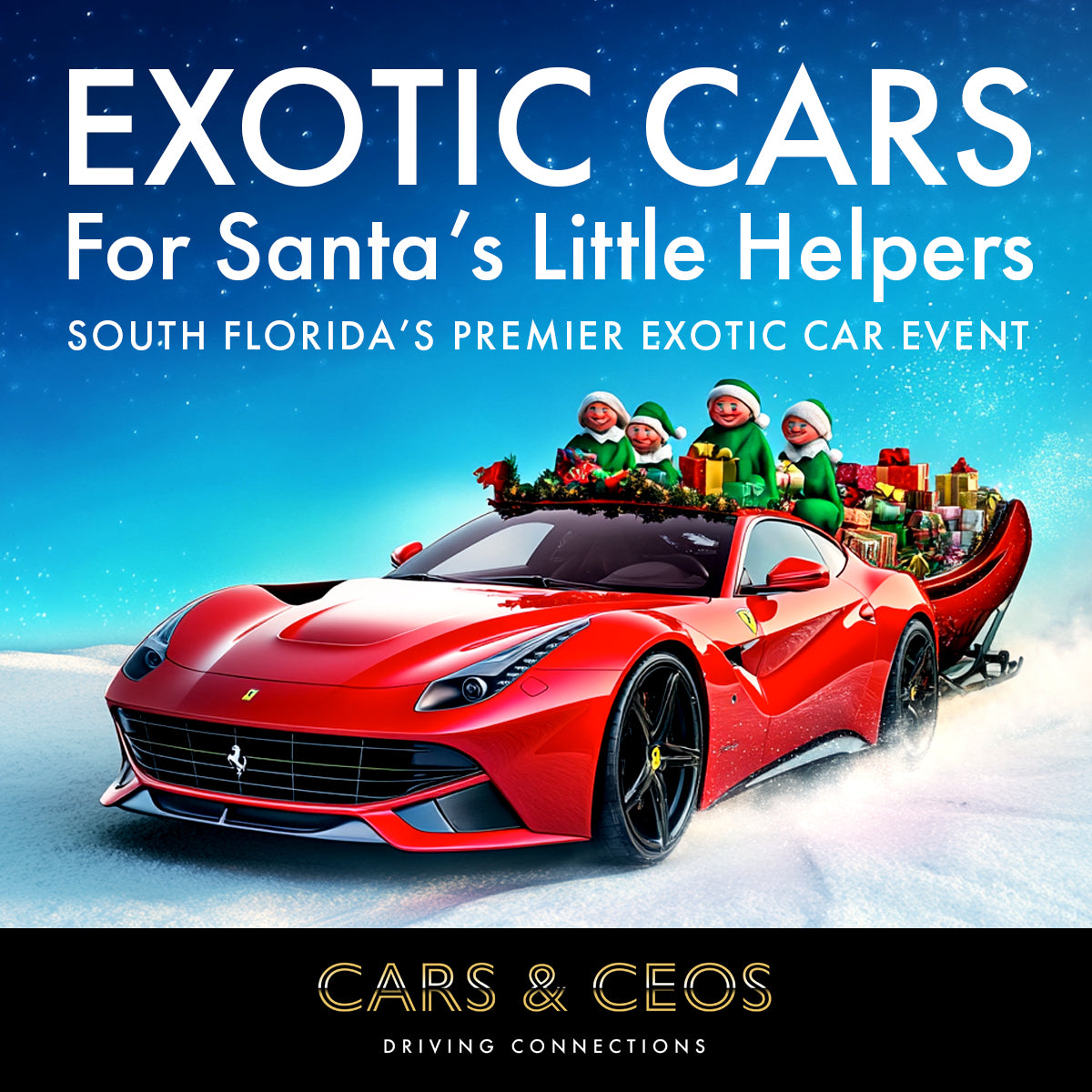 Exotic Cars For Santa's Little Helpers