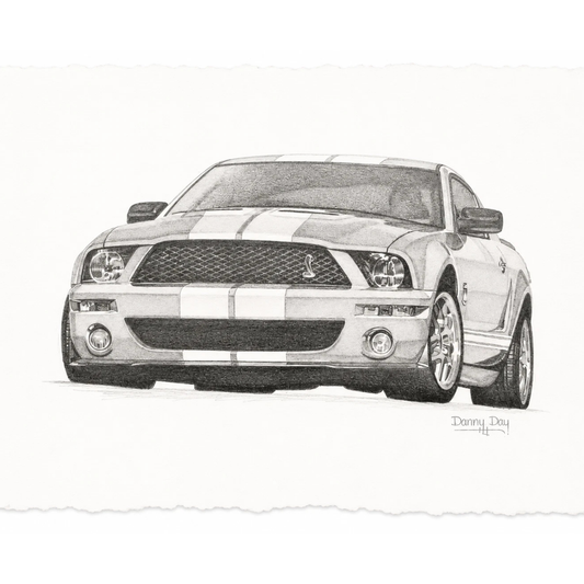 Danny Day Original Mustang GT 500 artwork