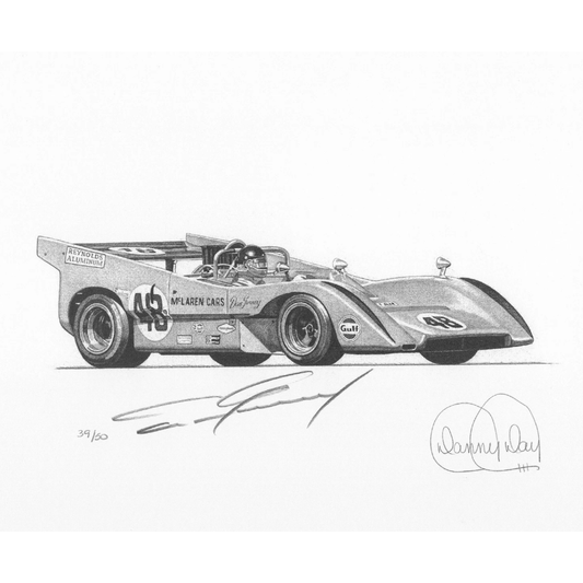 McLaren M8D Can-Am Lithograph Signed by Dan Gurney | Danny Day Artwork