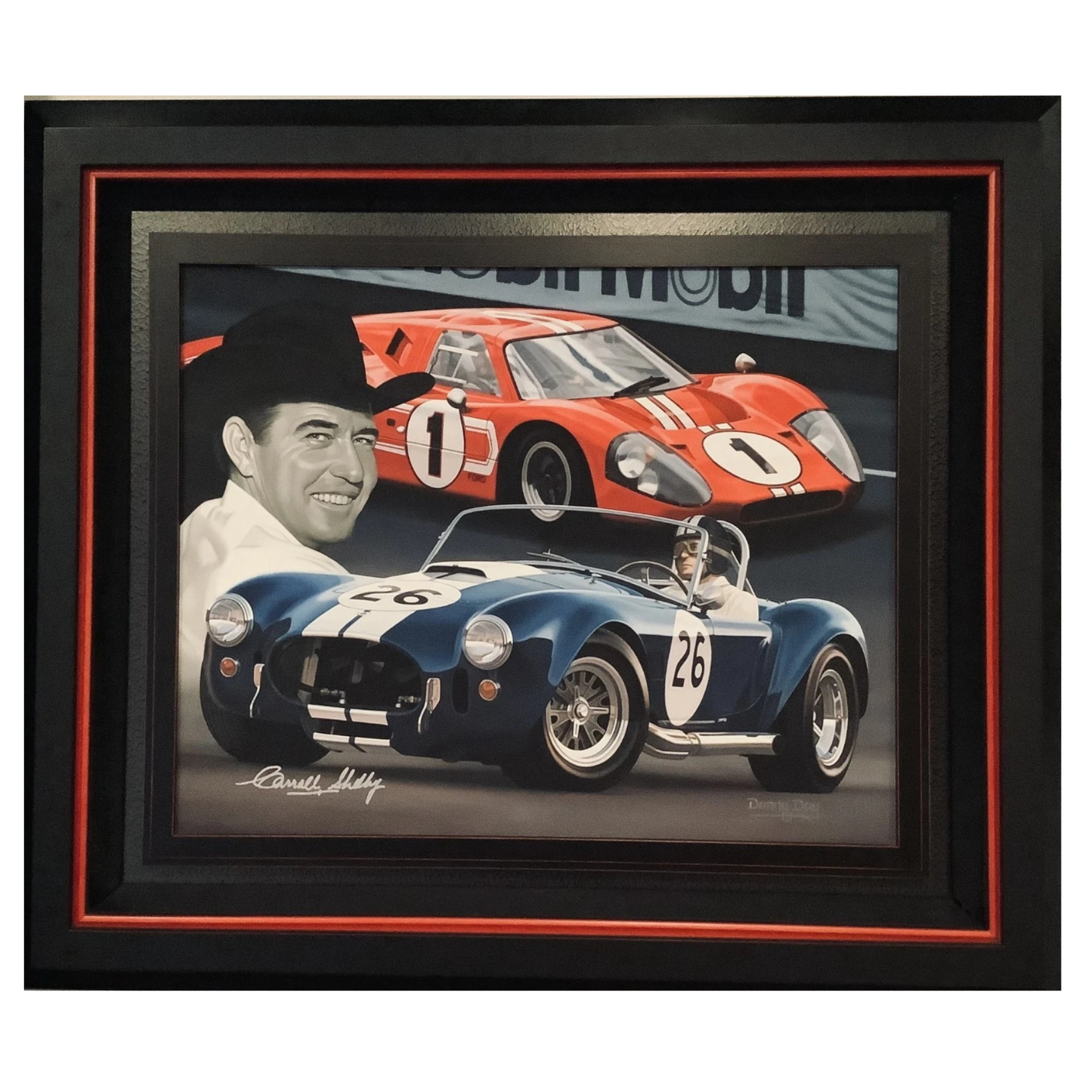 Original "Tribute to Carroll Shelby" Oil Painting Signed by Carroll Shelby | Danny Day Artwork