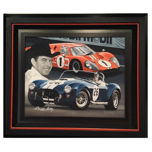 Original "Tribute to Carroll Shelby" Oil Painting Signed by Carroll Shelby | Danny Day Artwork