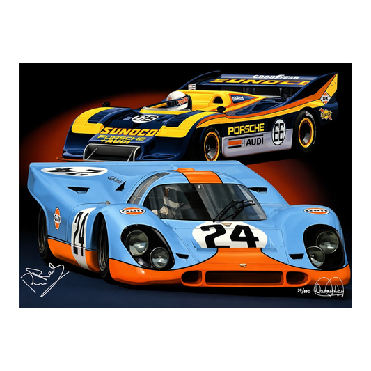 Tribute to Brian Redman by Danny Day | Brian Redman Signed | Limited Edition Acrylagraph on Canvas