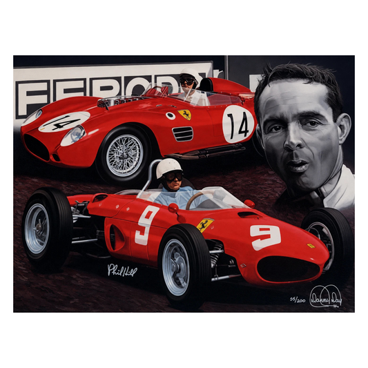 Tribute to Phil Hill Giclée on Canvas Signed by Phil Hill | Danny Day Artwork
